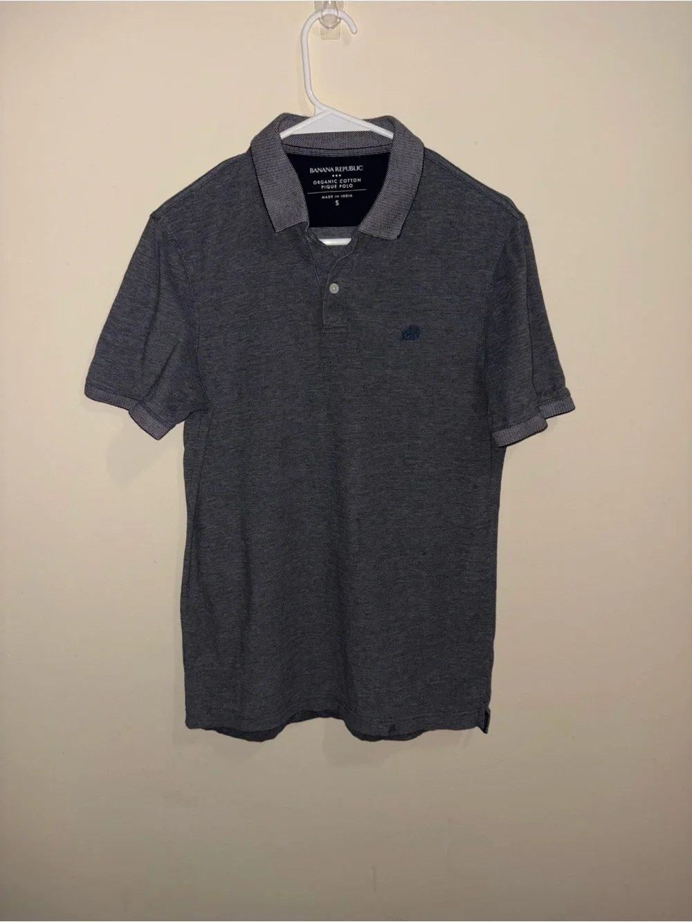 Banana Republic Men's Dark Charcoal Heather Polo